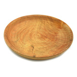 Plato Cavado De Madera Algarrobo, 22 Cm Diámetro - 11596