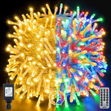 80 Metros Serie Luces Navidad 640 Led Blanco Calido Colores