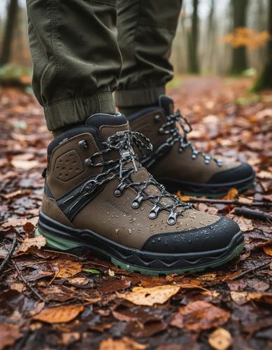 Bota Berrendo Piel Montaña Waterproof Hombre Trail 1498 Cafe