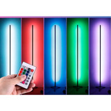 Lampara De Pie Esquinero Luz Led Usb Rgb Deco Control Remoto