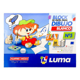  Block De Dibujo Blanco Luma Tipo El Nene N° 5 X 20 Hojas