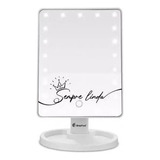 Espelho De Mesa Com Led 28x17cm Cor Da Moldura Branco