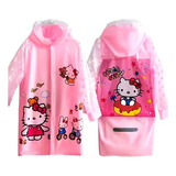 Impermeable Infantil Hello Kitty Con Bolsita Transportadora