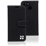 Funda Para Google Pixel 2 Xl Negro Vegan Leather-02