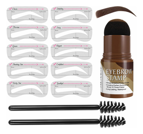 Kit De Plantillas De Sellos De Cejas, Ajustable, Profesional