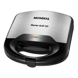 Sanduicheira Master Grill 750w S-20 Preto/inox Mondial Cor Preto 220v