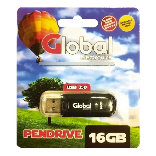 Memoria Usb Pendrive Global 16 Gb Usb 2.0 Micro Flash Drive