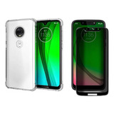 Capa Anti Impacto Para Moto G7 Power + Pelicula Privacidade