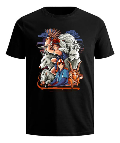 Playera La Princesa Mononoke Anime Otaku Studio Ghibli Manga