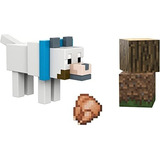 Producto Generico - Minecraft Wolf - Figura Coleccionable A.