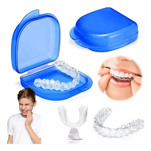 Protector Bucal Dental Termomoldeable Bruxismo Niños Dolores