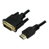 Cabo Hdmi Macho X Dvi 24+1 Resolução/alta Definição -3 Mts