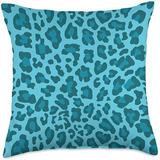 Cheetah Home Décor Gifts Accesorio Teal Cheetah Throw Pillo