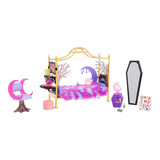 Monster Mattel High Set De Juego  Hhk64 Habitación Clawdeen Con Accesorios