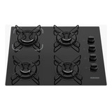 Fogão Cooktop Gás Itatiaia Ng 4 Bocas Preto 127v/220v