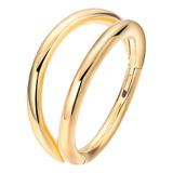 Anillo Para La Nariz, Aro No Perforado, 0,12 Cm X 0,8 Cm Oro