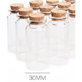 Mini Frascos Botella Vidrio Corcho 30 X 70 Mm