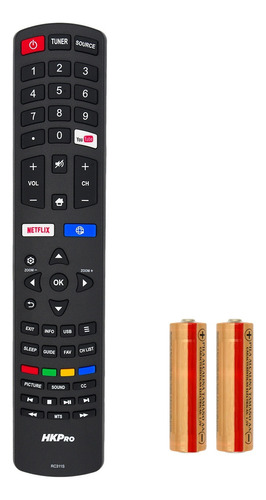 Control Remoto Rc311s Para Smart Tv Hkpro Nuevo Original Pue