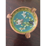 Antiguo Cenicero Esmaltado Cloisonné