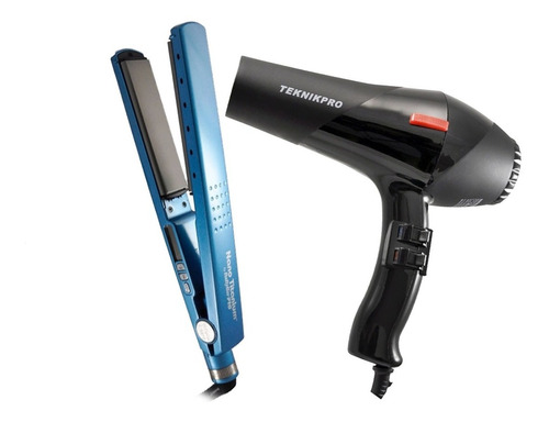 Secador Pelo Probasic + Planchita Babyliss Humedo Seco 4091