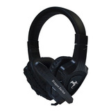 Auricular Gamer Retroiluminado Ps4 Pc Microfono Headset Zoom Color Negro