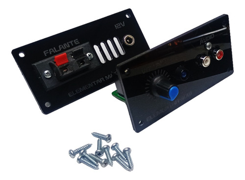 Kit Amplificador 30w Painel Acrílico Montagem Caixa Portátil