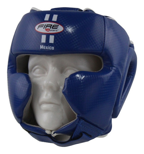 Careta Pomulo Xch O Ch Box Mma Kick Boxing Fire Sports Azul