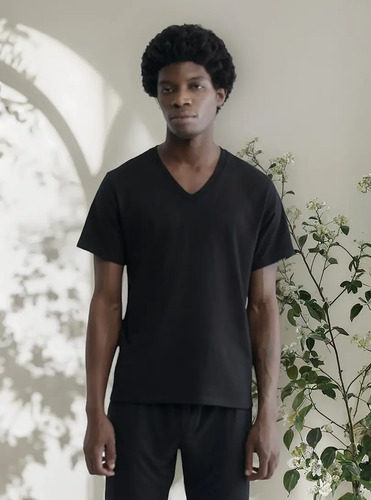Playera Calvin Klein Hombre 5 Pack Logo V Neck 100% Original