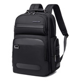 Mochila Masculina Arctic Hunter B00492 Para Laptop E Viagem Com Design De Tecido Liso Preto