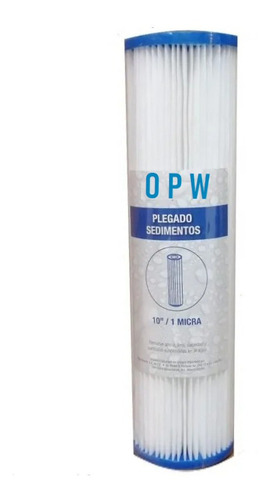 2 X Excelente Cartucho Sedimentos Plisado 1 Micra 2.5 X 10