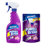 Polvo Brillo 500 Ml + Repuesto 300 Ml Flor De Primavera