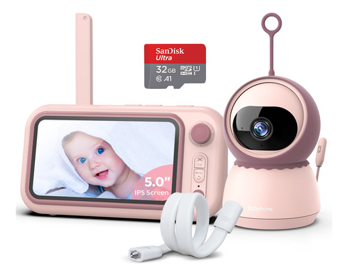 Babytone Monitor De Video Para Bebes Con Camara Y Audio, Cam