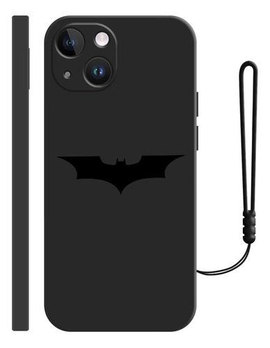 Carcasa Silicona De Batman Murciélago Para iPhone + Correas
