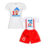 Conjunto De Bebe Payasito Con Playera De Mamá.  