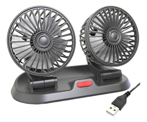 Ventilador Doble Autos Camionetas Tráiler Abanico Con Usb