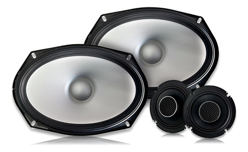 Set D Medios Bocinas Alpine 6x9 S2-s69c 260w 85w Rms Tweeter