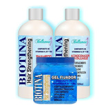 Kit Tratamiento De Biotina: Shampoo + Enjuague + Gel 