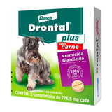 Drontal Plus Para Cães De 10 Kg Sabor Carne 2 Comprimidos