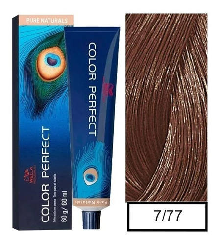 Wella-tintura Color Perfect 7/77 60gr + Oxidante De 60ml