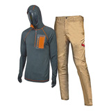 Combo Buzo Hoodie Micropolar  + Pantalon Rotpunkt Trekking