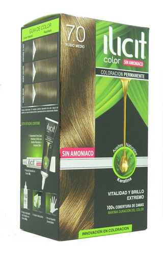 Ilicit Sin Amoniaco 7.0 Rubio Medio 60 Gr.