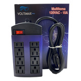 Multitoma Eléctrico Voltimax Fusible 15 A 1800 W, 2 Metros