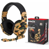 Headset Gamer Com Microfone Camuflado Lehmox Hyper G.t-f14