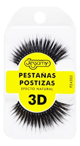 Extensiones Pestañas Pelo Postizas Jessamy 3d P24303 Color Negro