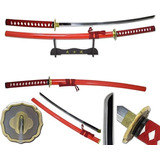 Katana Espada Samurai Ninja Con Soporte, Acero 440, 102cms