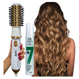 Escova 3em1 Seca Modela Da Volume+protetor Térmico 120ml