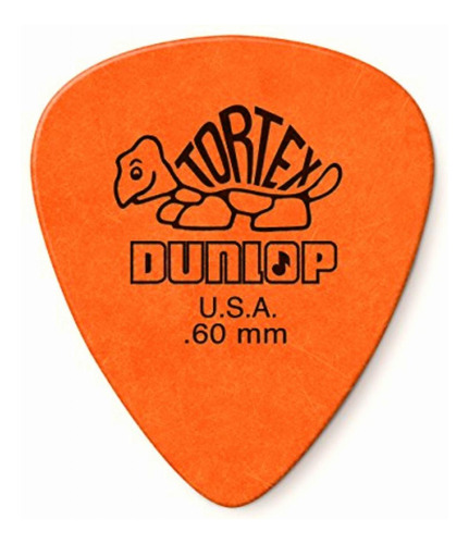 Jim Dunlop Tortex Standard .60mm Orange Guitar Picks-36 Pack