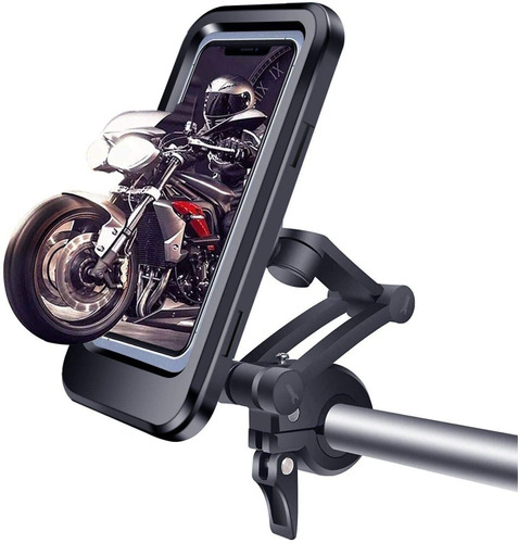 Soporte Porta Celular Moto/bici Impermeable Estuche 360°