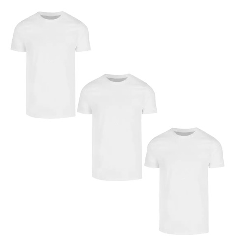 Playera Algodón Talla Xxxl Triple Extra Grande Pack 3 Piezas
