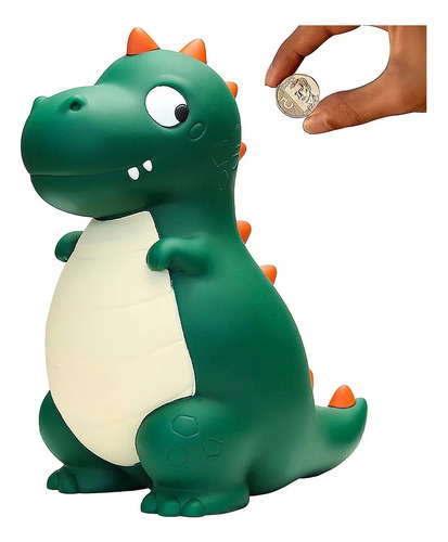 Hucha Dinosaurio Grande Plástico Para Dinero Indestructible